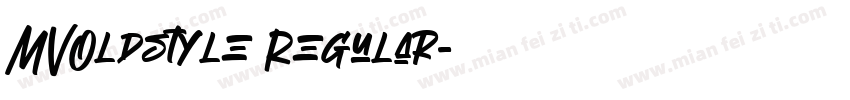 MVOldstyle Regular字体转换